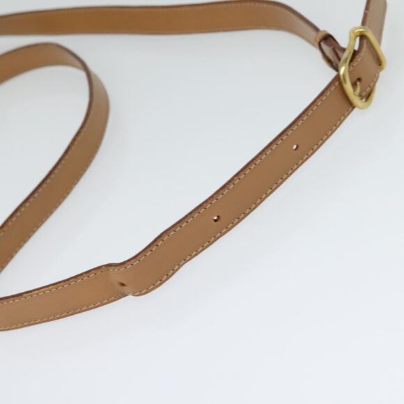 CELINE Macadam Canvas Circle Shoulder Bag Pvc Leather Brown Gold - Picture 7 of 13